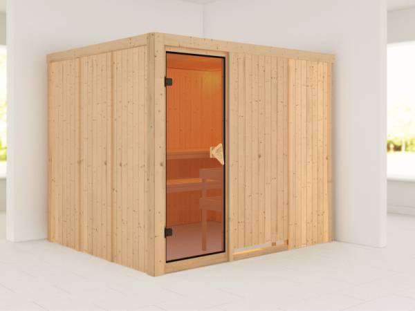 Gobin - Karibu Sauna ohne Ofen - ohne Dachkranz - Gobin - Karibu Sauna ohne Ofen - ohne Dachkranz -