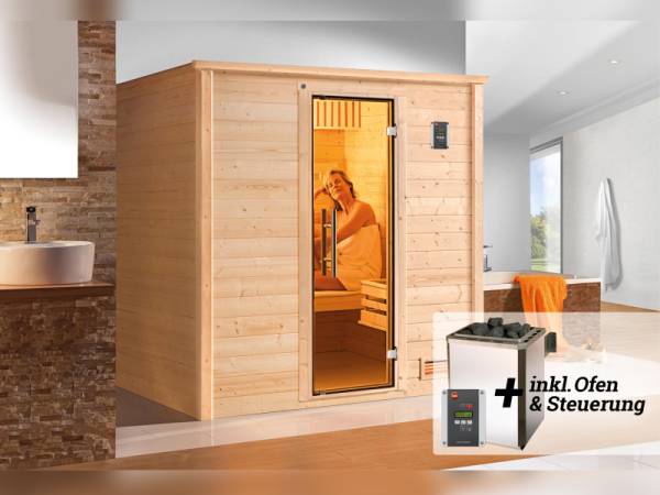 Weka Sauna Bergen Gr.1 inkl. 7,5 kW BioS