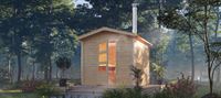 Gartensauna mit Holzofen