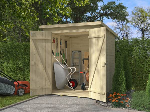 Weka Gartenhaus Mori Gr. 3.1 mit Pultdach, inkl. Fußboden Weka Gartenhaus Mori Gr. 3.1 mit Pultdach, inkl. Fußboden