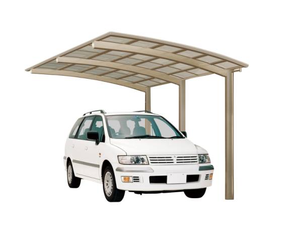 Ximax Aluminium Carport Portoforte Typ 110 Standard Edelstahl-Look