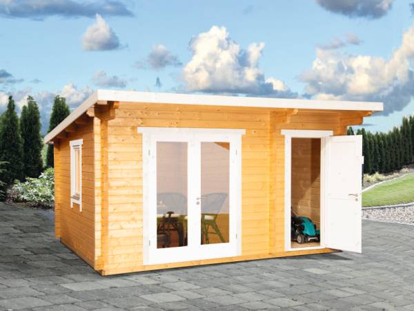 Wolff Finnhaus Pultdachhaus Trondheim 44-D 2-Raum naturbelassen