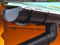 Dachrinnen Set RG 100 braun 300 x 700 cm Winkeldach