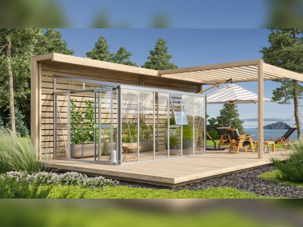 Vitavia Gewächshaus Athena 10200 ESG/HKP, Alu Vitavia Gewächshaus Athena 10200 ESG/HKP, Alu