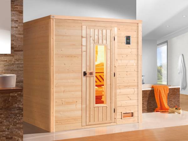 Weka Sauna Bergen Gr. 1,8 HT, inkl. 5,4 Ofen Kompakt integr. Steuerung
