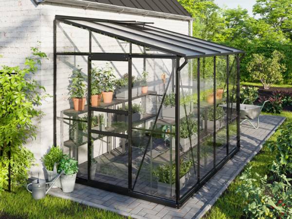 Vitavia Gewächshaus Ida 5200 ESG/HKP, Schwarz