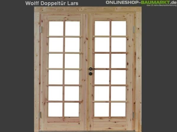 Wolff Finnhaus Doppeltür Lars XL 70 Isoliert