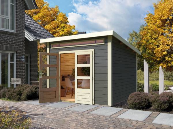 Karibu Gartenhaus Taro 2, terragrau