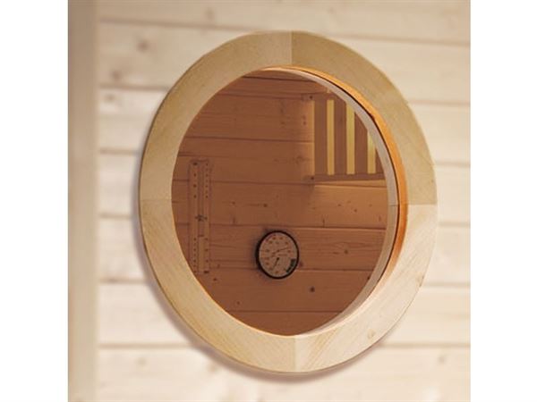 Weka Sauna Rundfenster für 45 mm Massivholzsaunen Weka Sauna Rundfenster für 45 mm Massivholzsaunen