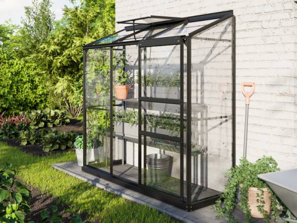 Vitavia Gewächshaus Ida 1300, 3mm ESG, Schwarz Vitavia Gewächshaus Ida 1300, 3mm ESG, Schwarz
