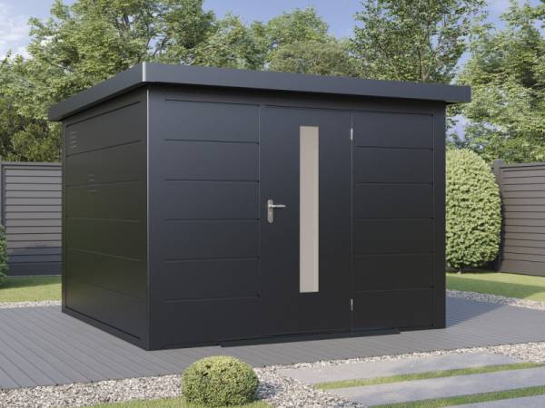 Wolff Finnhaus Metallgartenhaus Hakon 3030, Anthrazit, 1 flg