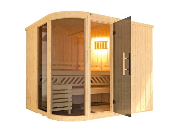 weka Design-Sauna Sara 2 inkl. 9,0 kW OS-Ofenset