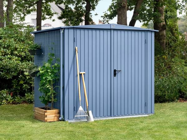 Ecostar Gerätehaus Trend-S,Typ 2, Taubenblau, 2 flg