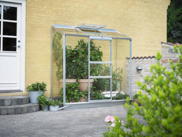 Halls Gewächshaus Altan 3 Alu Blankglas