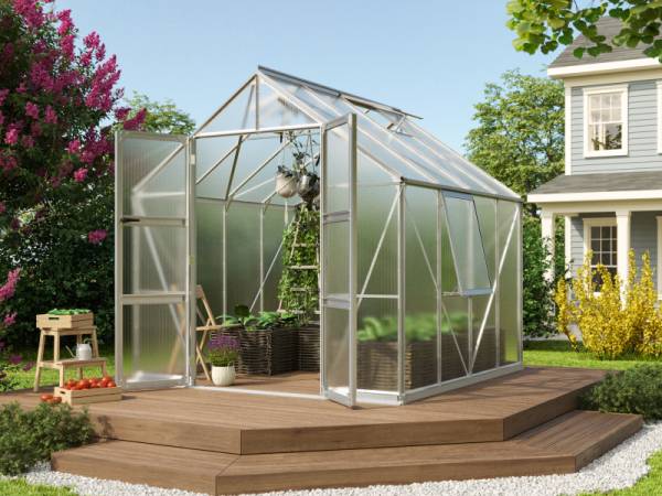Vitavia Gewächshaus Olymp 6700 HKP 6 mm Alu eloxiert