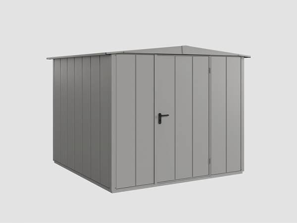 Ecostar Gerätehaus Elegant-S,Typ 2, Grau Aluminum, 1 flg