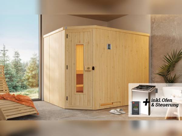 Weka Sauna Varberg Gr. 4 inkl. 7,5 kW BioS
