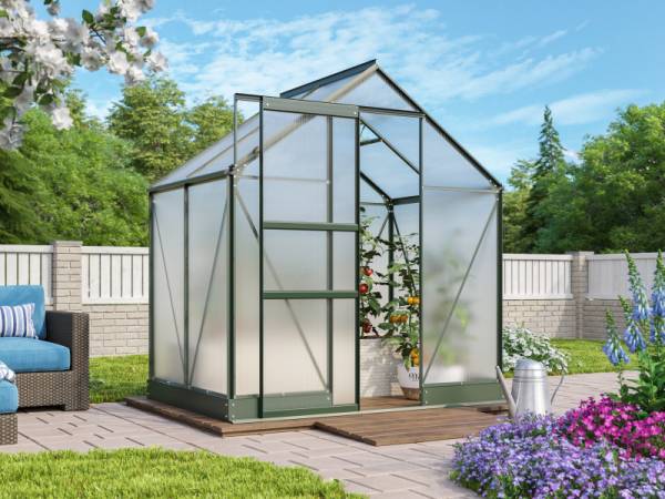 Vitavia Gewächshaus Apollo 2500 HKP 4 mm Smaragd Vitavia Gewächshaus Apollo 2500 HKP 4 mm Smaragd