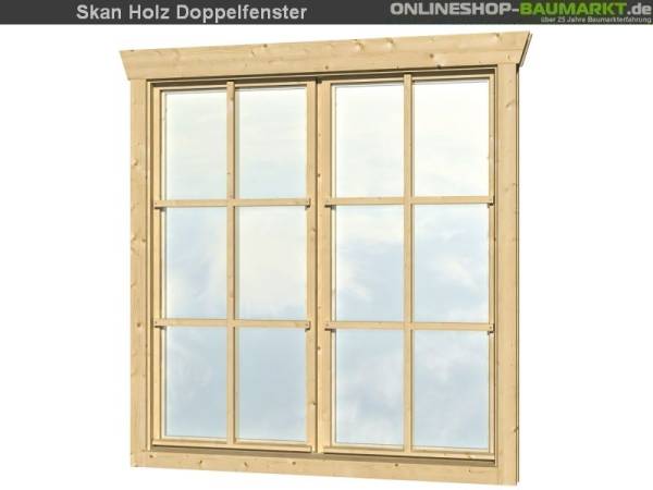 Skan Holz Doppelfenster hoch 28 mm