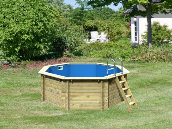 Karibu Pool Modell 1 Variante A im Set mit Filteranlage und Skimmer