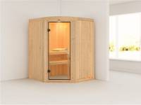 Asmada - Karibu Sauna ohne Ofen - mit Rundbogen -