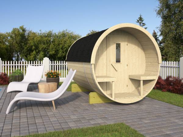 Tuindeco Saunafass 195 x 250 cm naturbelassen