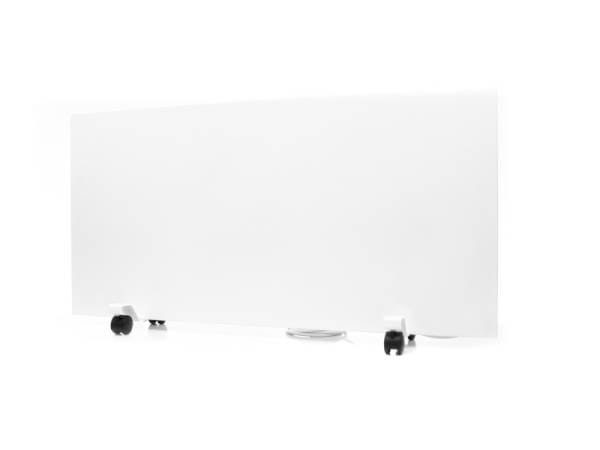 Ximax Infrarotheizung mobile Heizung inkl. Rollen und Raumthermostat Maß (B x T x H) 100 x 1,5 x 50 cm  750 Watt Weiß