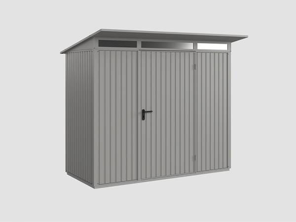 Ecostar Gerätehaus Trend-P,Typ 1, Grau Aluminium, 1 flg