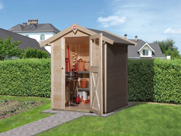Weka Gartenhaus 317 Größe 2 mit Einzeltür natur Weka Gartenhaus 317 Größe 2 mit Einzeltür natur