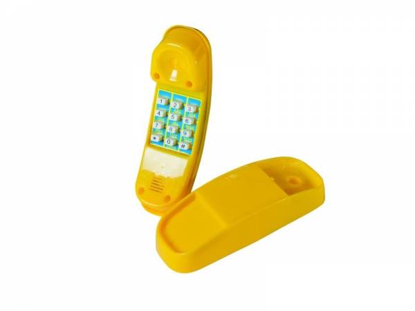 Akubi Telefon gelb Kunststoff Akubi Telefon gelb Kunststoff