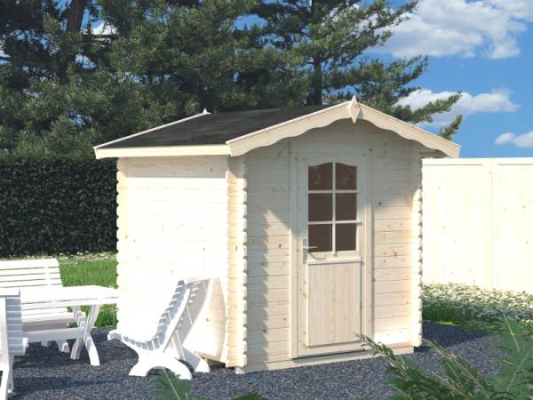 Palmako Blockbohlenhaus Vivian 3,8 28 mm natur