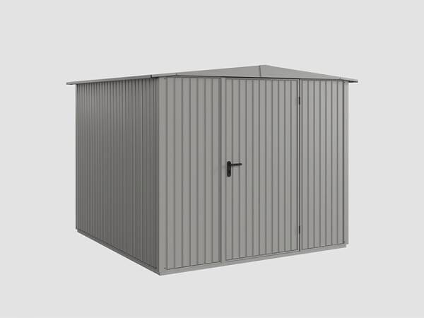 Ecostar Gerätehaus Trend-S,Typ 2, Grau Aluminum, 1 flg