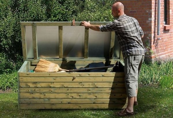 Weka Terrassentruhe mit Deckel kdi Weka Terrassentruhe mit Deckel kdi