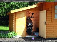 Wolff Finnhaus Anbauschuppen 28-XS natur