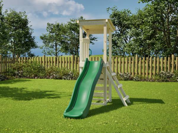 Weka Kinderspielturm Nizza inkl. Rutsche und Kletterwand