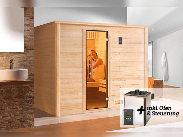 Weka Sauna Bergen Gr.3 inkl. 7,5 kW OS