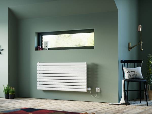Ximax Elektrischer Raumheizkörper Fortuna horizontal Maß (B x T x H) 120 x 7,8 x 58,4 cm  900 Watt Weiß