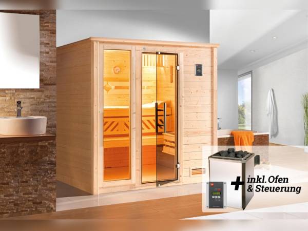 Weka Sauna Bergen Gr.1 inkl. 7,5 kW OS