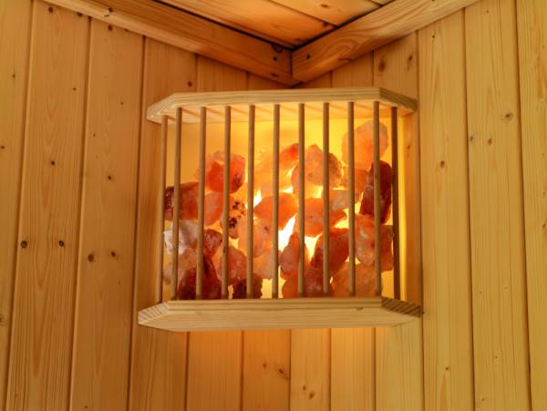 Karibu Sauna Salzkristalleuchte