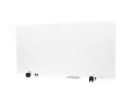 Ximax Infrarotheizung mobile Heizung inkl. Rollen und Raumthermostat Maß (B x T x H) 100 x 1,5 x 50 cm 750 Watt Weiß