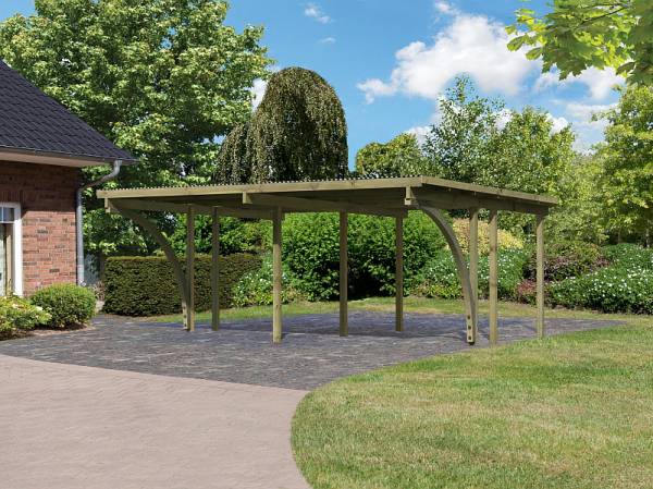 Karibu Doppelcarport ECO 1 Variante C kdi