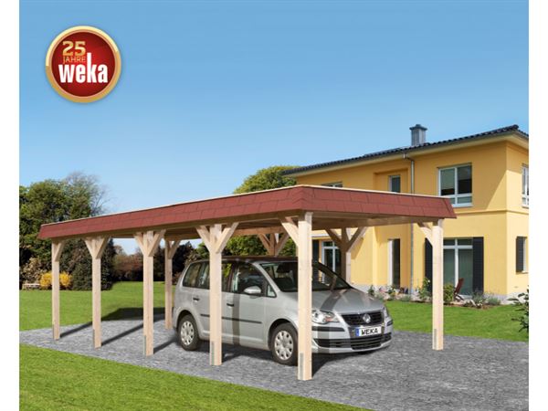 Weka Leimholz-Flachdach-Einzelcarport 615 Gr. 2 Weka Leimholz-Flachdach-Einzelcarport 615 Gr. 2