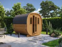 Wolff Finnhaus Cube Saunafass 230 Thermoholz Art 1 Bausatz Typ 3