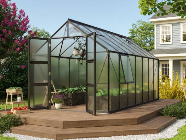 Vitavia Gewächshaus Olymp 11500 HKP 6 mm Schwarz
