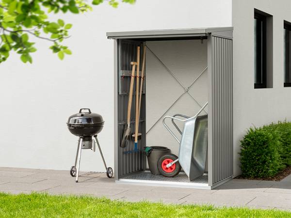 EcoStar Kaminholzregal ,TREND-V,TYP1, Grau Aluminum