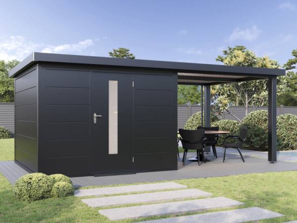Wolff Finnhaus Metall-Terrasse 3024, Anthrazit