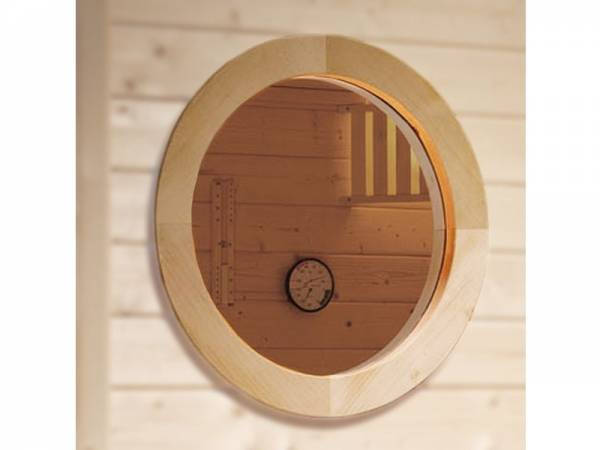 Weka Sauna Rundfenster für 45 mm Massivholzsaunen Weka Sauna Rundfenster für 45 mm Massivholzsaunen