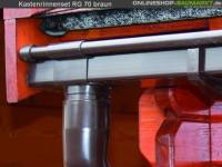 Dachrinnen Set RG 70 braun 350 cm zweiseitig