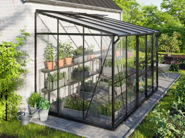 Vitavia Gewächshaus Ida 6500 ESG/HKP, Schwarz