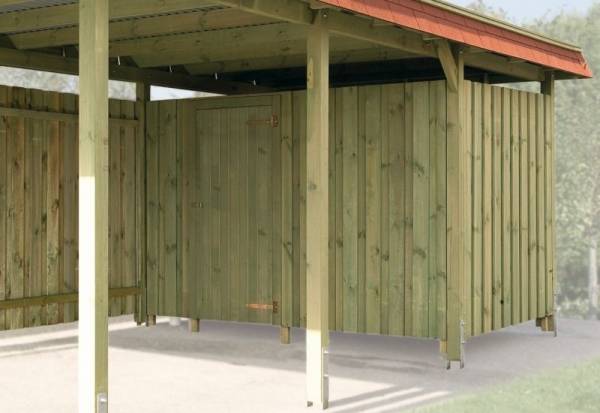 Weka Lagerraum für Leimholz-Carports Größe 2 Weka Lagerraum für Leimholz-Carports Größe 2